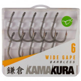 Carlig Kamakura Wide Gape Barbless Nr.4, Korda