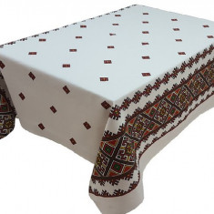 Fata de masa pentru 12 persoane, Traditional negru, bumbac 100%, 250x150cm, multicolor