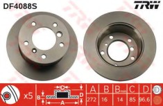 Disc frana VW LT II platou / sasiu (2DC, 2DF, 2DG, 2DL, 2DM) (1996 - 2006) TRW DF4088S