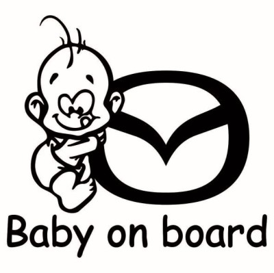 Baby on board Mazda foto