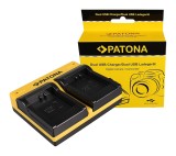 Patona Dual incarcator pentru Canon NB-11L IXUS 125HS 240HS NB-11L Powershot A1200 A2200 inkl. Micro-USB