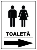 Placuta wc pentru toaleta cu sageata spre dreapta