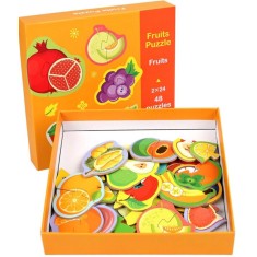 Puzzle pentru bebelusi &ndash; Fructe, 48 piese, 7Toys