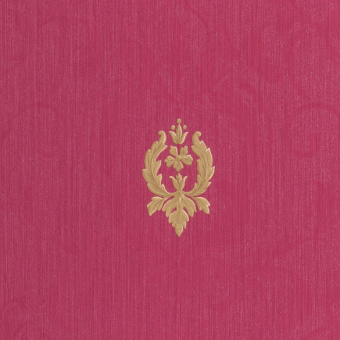 Tapet clasic, baroc, roz-ciclam, auriu, dormitor,47601