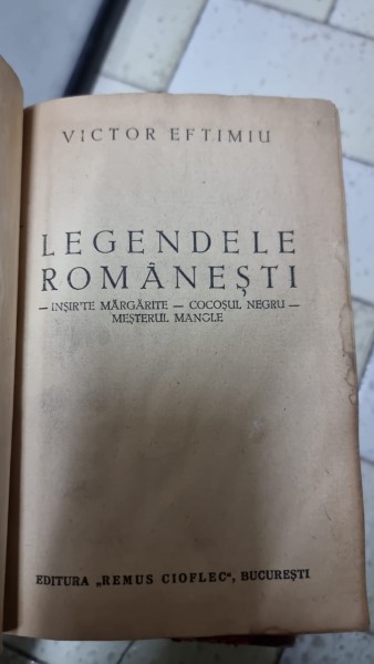 Vctor Eftimiu - Legendele Romanesti