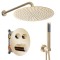 Set de duș incastrat Rea LUNGO Auriu + BOX cu Termostat