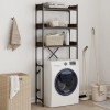 Dulap Masina Spalat vidaXL Stejar Maro 67x25x163cm Lemn Raft Baie/Spalatorie Economisire Spatiu