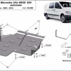 Scut metalic cutie de viteze si reductor Mercedes Vito 4x4 automata W639 2003-2014