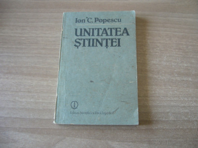 Ion C. Popescu - Unitatea stiintei foto