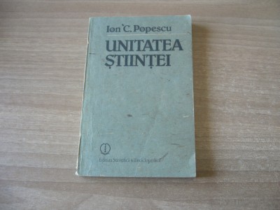 Ion C. Popescu - Unitatea stiintei foto