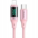 Mcdodo Kabel Z Wyświetlaczem Usb-C Lightning 36W 1M Do Iphone 13 14 R&oacute;żowy