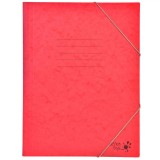 Mapă Carton, Office Style, Cu Elastic, Culoare Roșie, Dimensiuni 25.5x34.5 cm, Oem