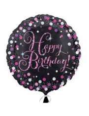 Balon Folie Rotund &amp;quot;Happy Birthday &amp;quot; 45x45 cm foto