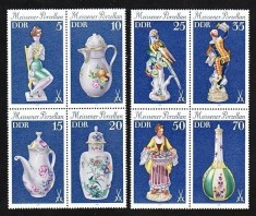 DDR 1979 - Porțelan de Meissen, serie neuzata in bloc foto