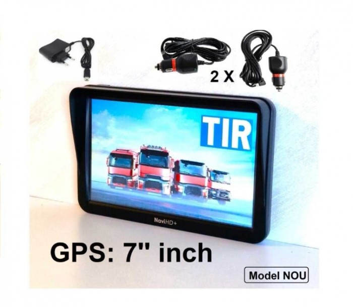 GPS Navigatii ecran HD 7&quot; GPS AUTO, GPS TIR GPS CAMION IGO PRIMO HARTI FULL EUROPA 2025