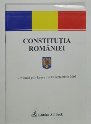 CONSTITUTIA ROMANIEI , REVIZUITA ...18 SEPTEMBRIE 2003 foto