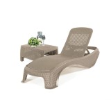 Set șezlonguri de grădină Atlantic Corfu cu masă cappuccino