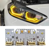Set de 4 module Yellow CSL Angel Eye compatibil BMW Seria 12 F40/F44 lumină de zi, 63119448116 63119448115