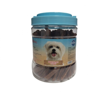 RECOMPENSE PENTRU CAINI BIODOG SNACK MINI-FILEURI CU PUI 500GR foto