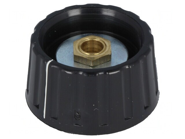 Buton rotativ negru cu indicator 36mm