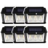 Set 6 x lampa solara de exterior cu 3 becuri , 3 moduri functionare, senzori de miscare/lumina, Oem