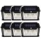 Set 6 x lampa solara de exterior cu 3 becuri , 3 moduri functionare, senzori de miscare/lumina