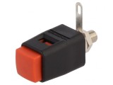 Clemă de laborator roșie 29mm 70VDC 16A