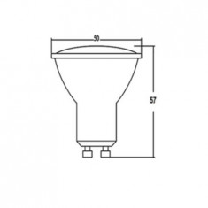 Sursa de iluminat, bec GU10-GLASS-DÄ°MMABLE GU10 5.5W ADVANCE 4200K