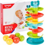 Jucarie pentru copii turn cu bile, multicolor, MalPlay 108069