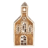 Cumpara ieftin Candela Casuta Craciun ceramica alba maro 8x7x17 cm