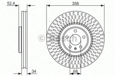 Disc frana AUDI A8 (4H) (2009 - 2016) BOSCH 0 986 479 748 foto