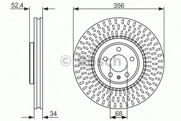 Disc frana AUDI A6 (4G2, C7, 4GC) (2010 - 2016) BOSCH 0 986 479 748