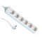 Prelungitor cu 6 prize, 1.5mx1.5mm, fara intrerupator, Makalon, 700764