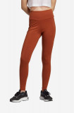 Adidas Originals colanți femei, culoarea maro, uni IL9623-brown