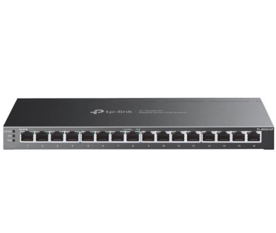 Switch POE TP-Link, 16-Port Gigabit Smart Switch with 8-Port Gigabit PoE+, 120 W PoE Budget, &amp;quot;TL-SG2016P&amp;quot; (timbru verde 2 lei) foto