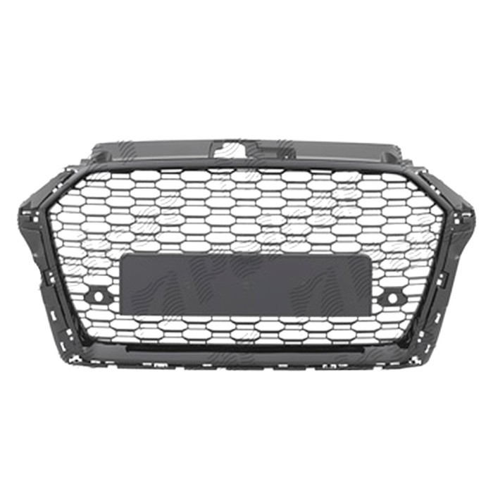 Grila masca fata AUDI A3 (8V), 05.2016-12.2020 model RS3,Negru stralucitor; fara emblema