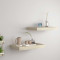 vidaXL Rafturi de perete suspendate, 2 buc., stejar, 40x23x3,8 cm, MDF