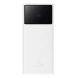 POWER BANK Baseus Star-Lord Digital Display, 30000mAh, 22.5W, 2 x USB; 1 x USB Type-C, digital display pt. status baterie, total 3A, alb, &quot;PPXJ080102&quot;