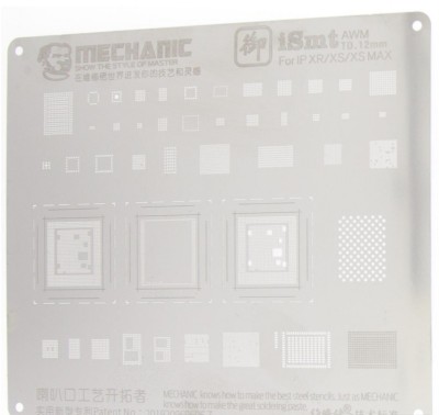 BGA Reballing Mechanic, iSmt Series Steel Stencil 3 in 1, iPhone XR, Xs, Xs Max foto
