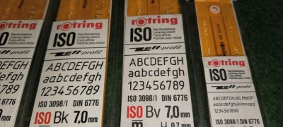 6 sabloane sablon rotring sigilate foto