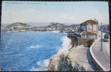 Carte postala, Marseille, La Corniche, 1918