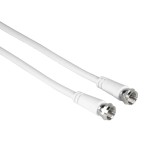 Cablu coaxial Hama 205039, 5 metri, alb