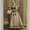 FOTOGRAF CH. REUTLINGER , PARIS , TANARA CU CARTEA , FOTOGRAFIE TIP C.D.V. , SFARSITUL SECOLULUI XIX