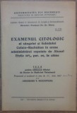 Examenul sangelui in urma administrarii repetate de alcool etylic la caine/ 1937