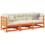 Cumpara ieftin Gossi set mobilier de gradina cu perne, 3 piese, lemn masiv de pin