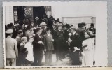 ROMANIA , FOTOGRAFIE DE GRUP LA FUNERARII , CARTE POSTALA , INTERBELICA