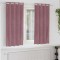 vidaXL Draperii opace cu ocheți, 2 buc., roz &icirc;nchis, catifea