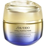 Shiseido Vital Perfection Uplifting &amp; Firming Advanced Cream Enriched cremă pentru fermitate de zi și de noapte pentru tenul uscat 50 ml