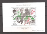 Monaco 1990 - Cupa Mondială de fotbal - Italia(colita), MNH, Nestampilat