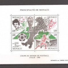 Monaco 1990 - Cupa Mondială de fotbal - Italia(colita), MNH